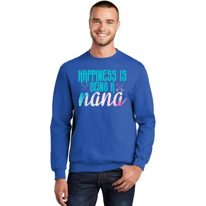 Happiness Is Being A Nana Grandma Cute Gift Tall Sweatshirt