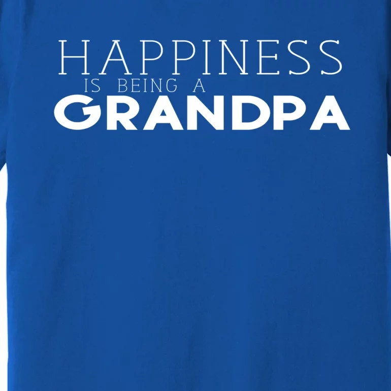 Happiness Is Being A Grandpa Papa Family Gift Premium T-Shirt