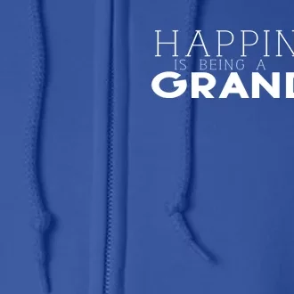 Happiness Is Being A Grandpa Papa Family Gift Full Zip Hoodie