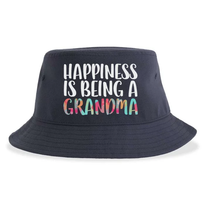 Happiness Is Being A Grandma Mothers Day Sustainable Bucket Hat