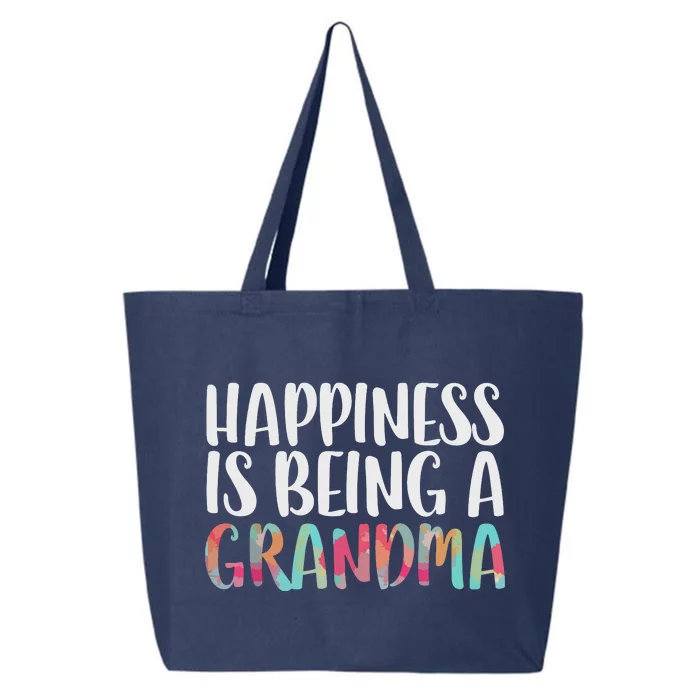 Happiness Is Being A Grandma Mothers Day 25L Jumbo Tote