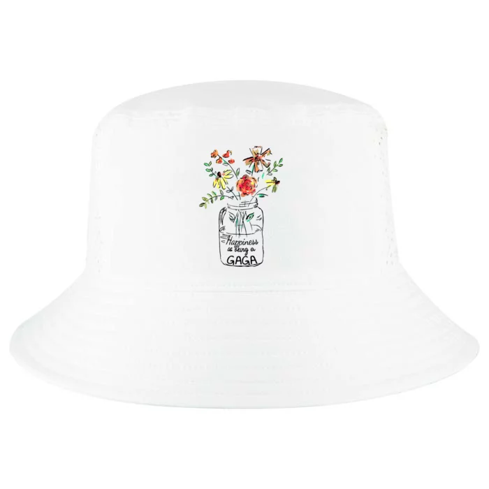 Happiness Is Being Gaga Life Flower Artgrandma Cool Comfort Performance Bucket Hat