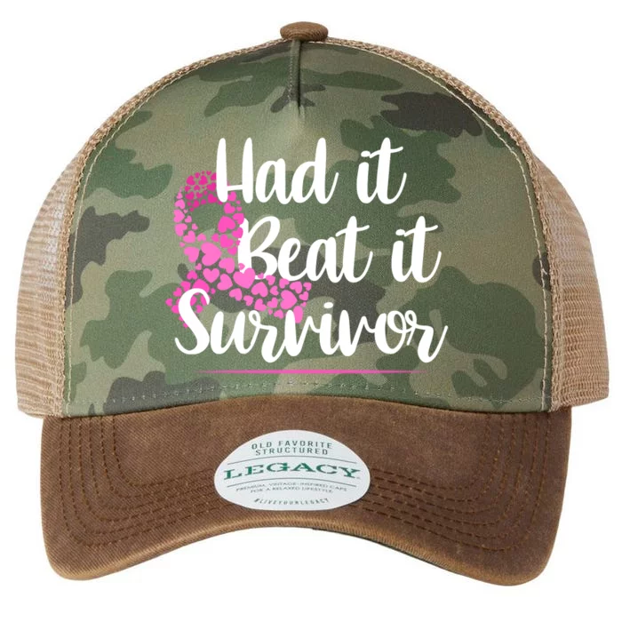 Had It Beat It Survivor Breast Cancer Legacy Tie Dye Trucker Hat