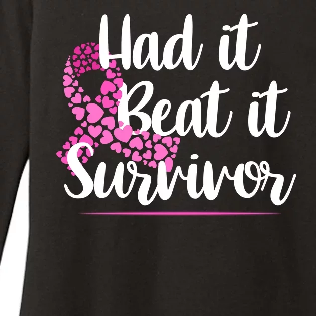 Had It Beat It Survivor Breast Cancer Womens CVC Long Sleeve Shirt