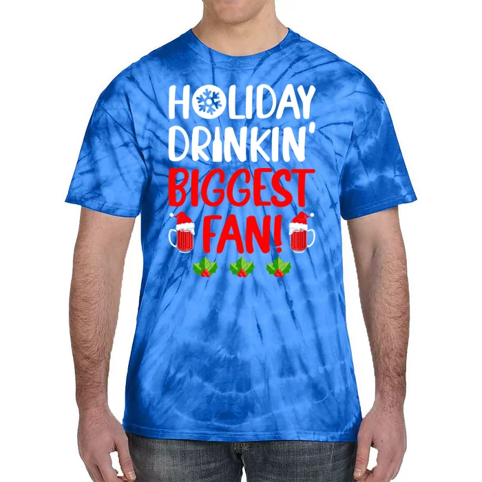 Holiday In' Biggest Fan Funny Xmas Ing Party Fan Cool Gift Tie-Dye T-Shirt