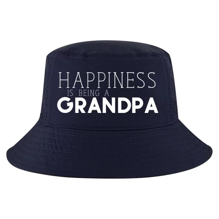 Happiness Is Being A Grandpa Papa Family Gift Cool Comfort Performance Bucket Hat