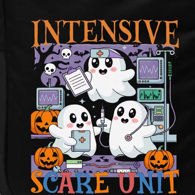 Halloween Intensive Care Scare Unit Ghost Nurse Icu Nursing Impact Tech Backpack