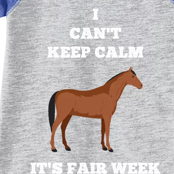 Horse I Can't Keep Calm Country State Fair Week Cute Gift Infant Baby Jersey Bodysuit