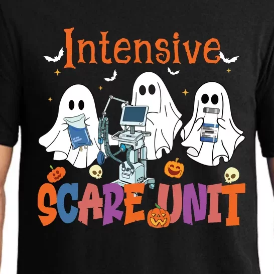 Halloween Intensive Care Scare Unit Ghost Nurse Icu Nursing Pajama Set