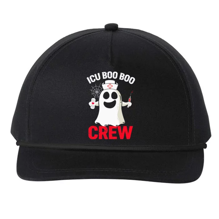 Halloween ICU Costume  ICU Boo Boo Crew Nurse Ghost Snapback Five-Panel Rope Hat