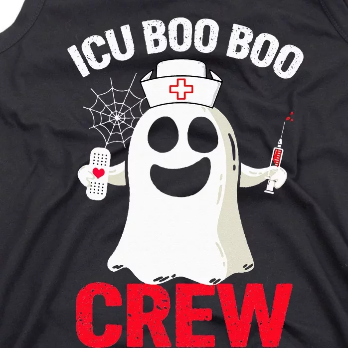 Halloween ICU Costume  ICU Boo Boo Crew Nurse Ghost Tank Top