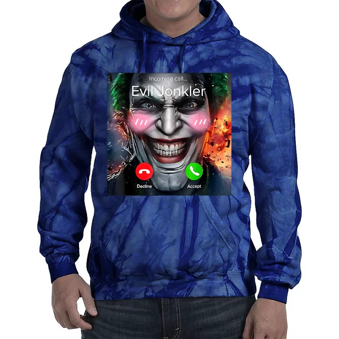 Horror Incoming Call From Evil Jonkler Tie Dye Hoodie