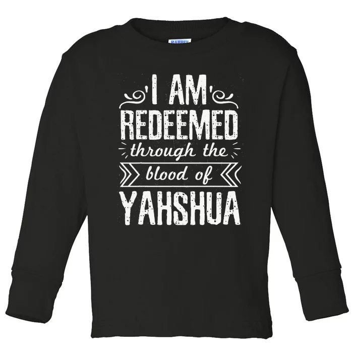 Hebrew Israelite Clothing for  Judah Redeemed Blood Yah Toddler Long Sleeve Shirt