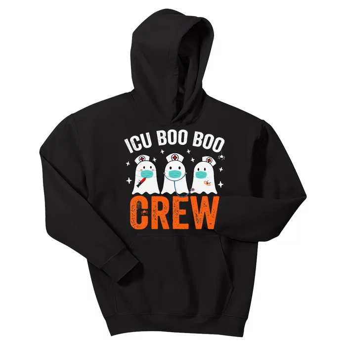 Halloween ICU Costume Nurse Boo Boo Crew Ghost Kids Hoodie