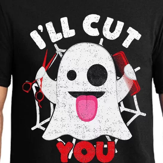 Hairdresser Ill Cut You Hairstylist Halloween Ghost Boo Pajama Set