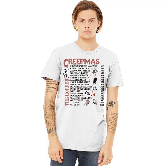 Horror Icons Christmas Creepmas Christmas Horror Goth Premium T-Shirt