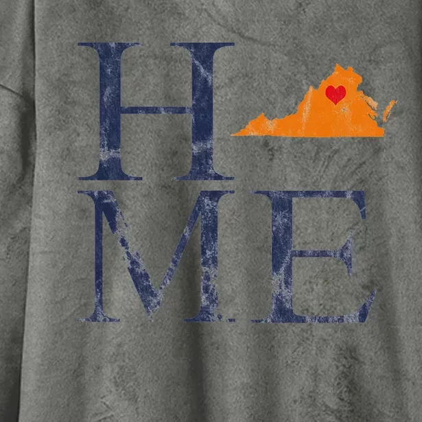 Home Is Charlottesville Va City Love Hooded Wearable Blanket