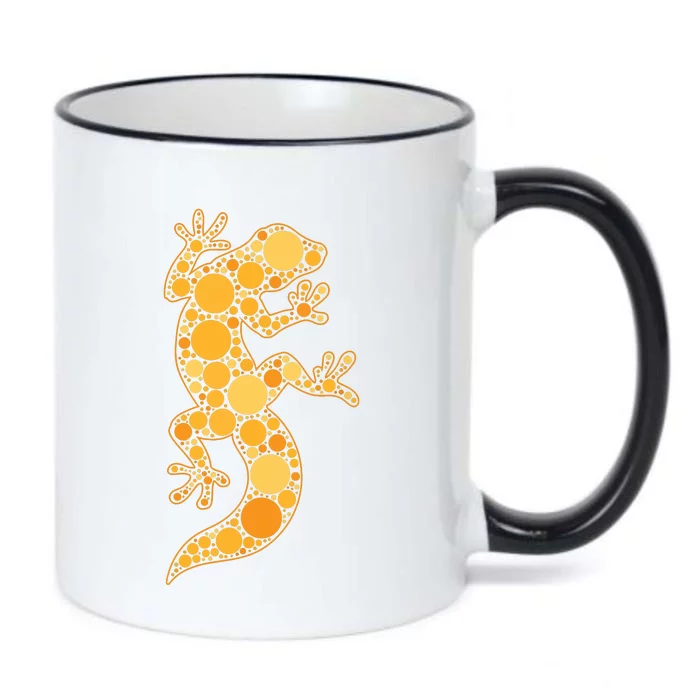 Happy International Dot Day Teacher Boy Reptile Dots Black Color Changing Mug