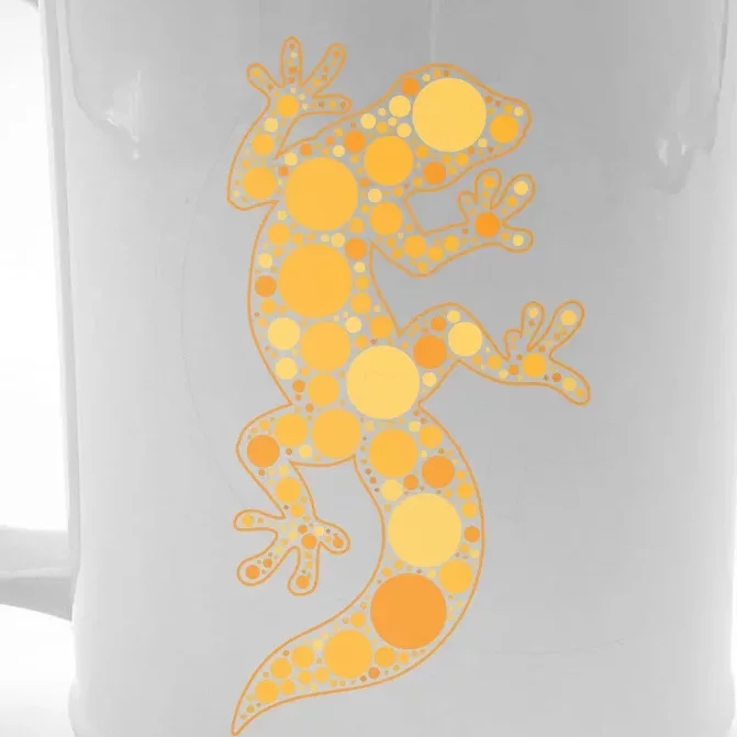 Happy International Dot Day Teacher Boy Reptile Dots Front & Back Beer Stein