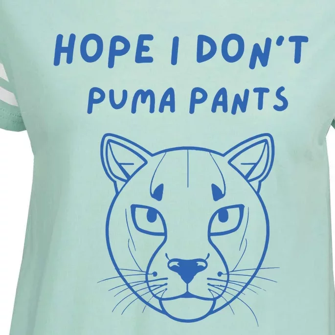 Hope I Dont Pants Funny Cat Pun Enza Ladies Jersey Football T-Shirt