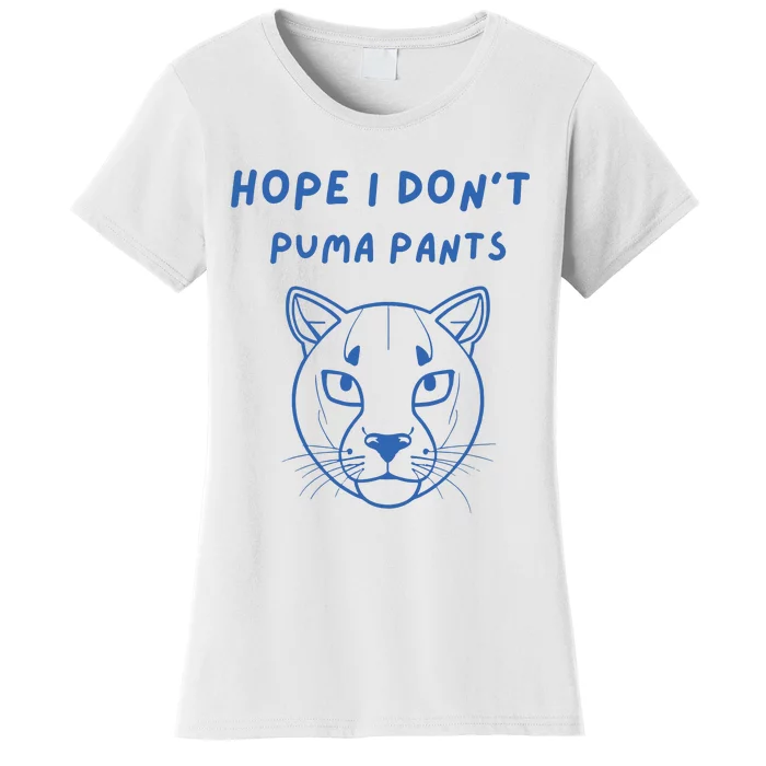 Hope I Dont Pants Funny Cat Pun Women's T-Shirt