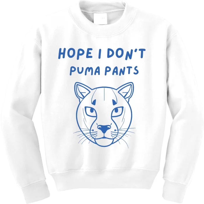 Hope I Dont Pants Funny Cat Pun Kids Sweatshirt