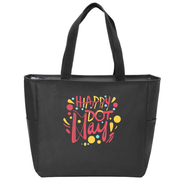 Happy International Dot Day Zip Tote Bag