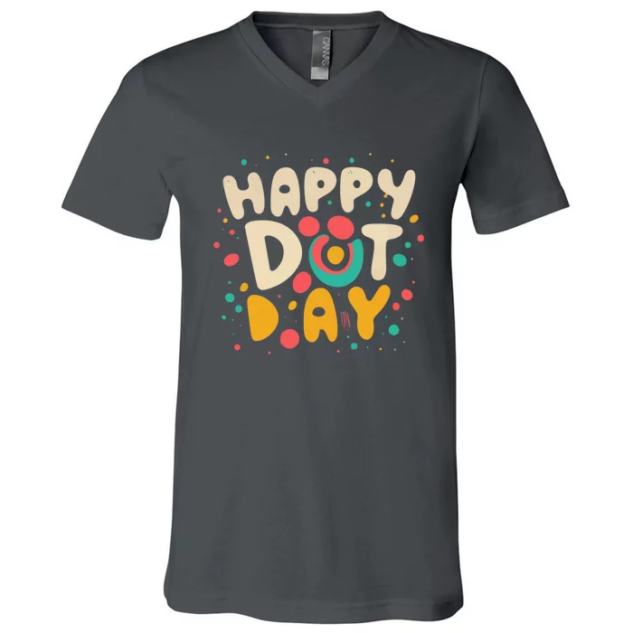 Happy International Dot Day V-Neck T-Shirt