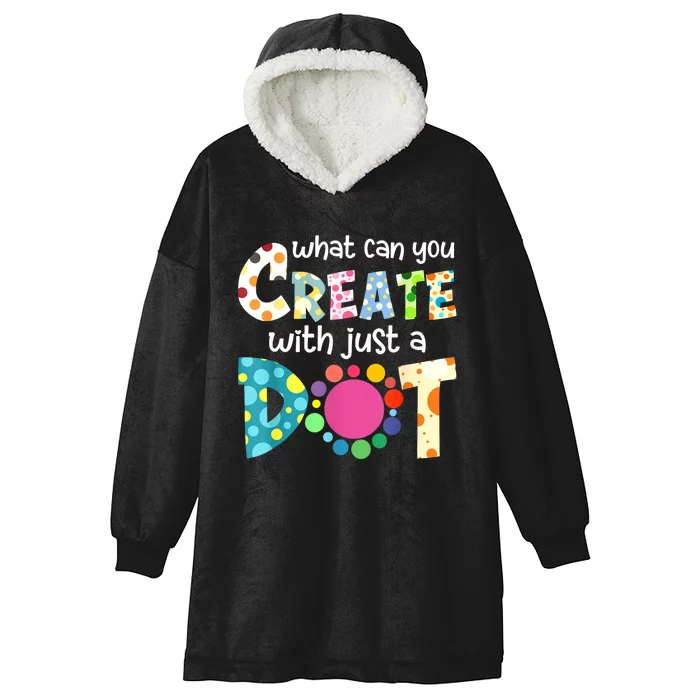 Happy International Dot Day Colorful Polka Dot Kids Dot Day Hooded Wearable Blanket