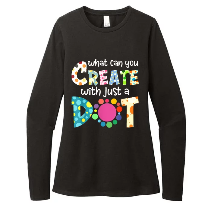 Happy International Dot Day Colorful Polka Dot Kids Dot Day Womens CVC Long Sleeve Shirt