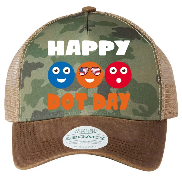 Happy International Dot Day Cute Colorful Dots Legacy Tie Dye Trucker Hat