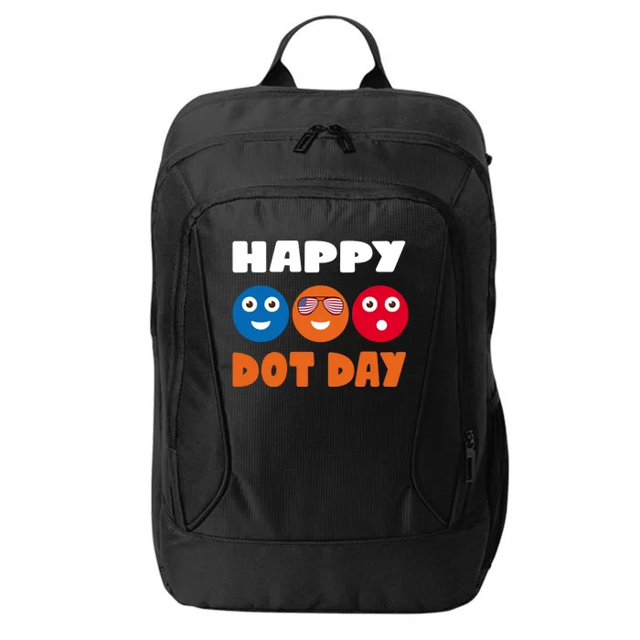 Happy International Dot Day Cute Colorful Dots City Backpack