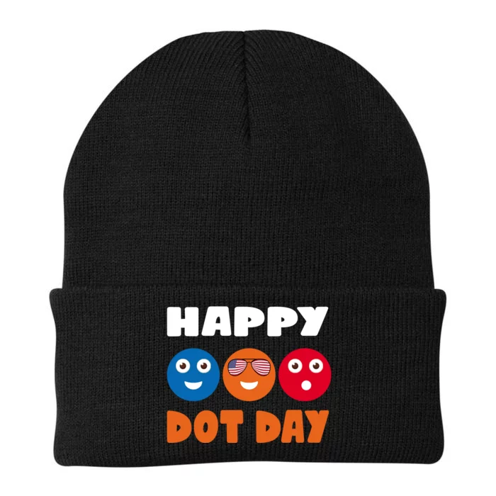 Happy International Dot Day Cute Colorful Dots Knit Cap Winter Beanie