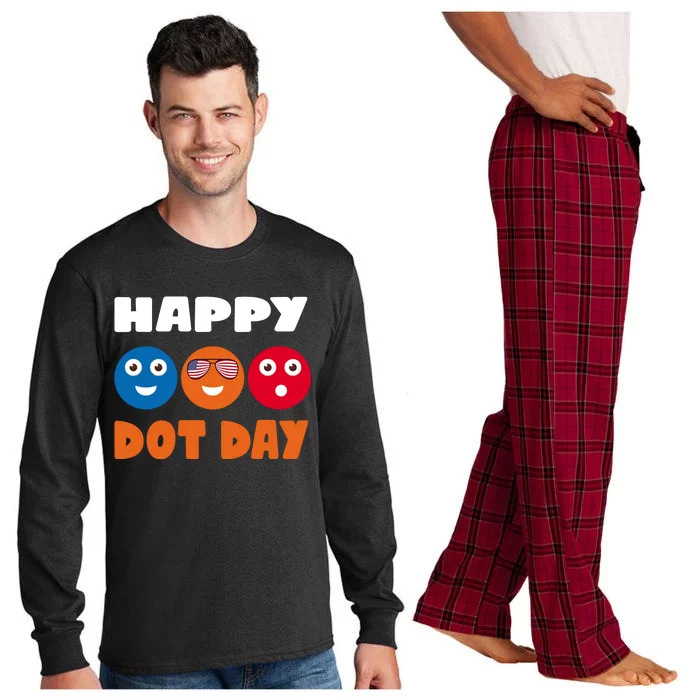 Happy International Dot Day Cute Colorful Dots Long Sleeve Pajama Set