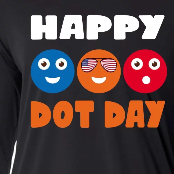 Happy International Dot Day Cute Colorful Dots Cooling Performance Long Sleeve Crew