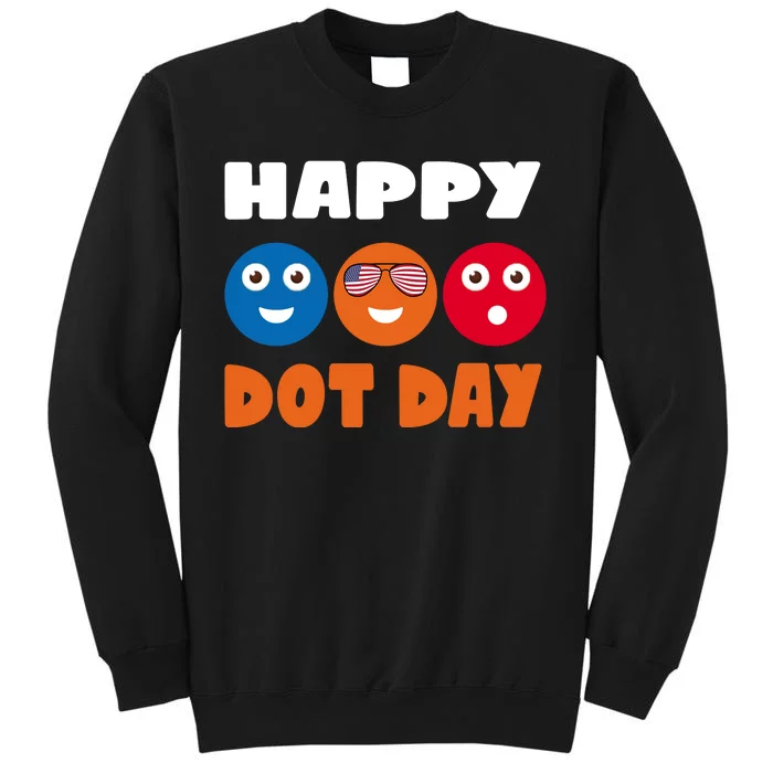 Happy International Dot Day Cute Colorful Dots Tall Sweatshirt