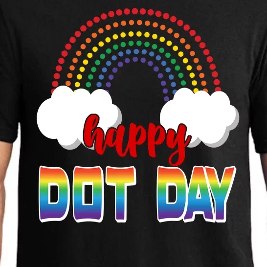 Happy International Dot Day Rainbow Clouds Pajama Set