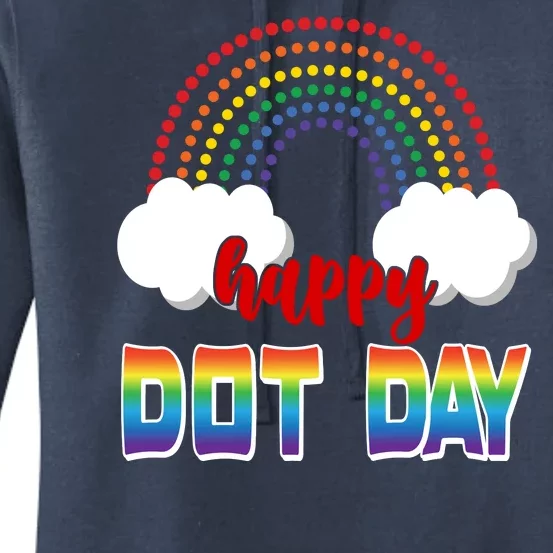 Happy International Dot Day Rainbow Clouds Women's Pullover Hoodie