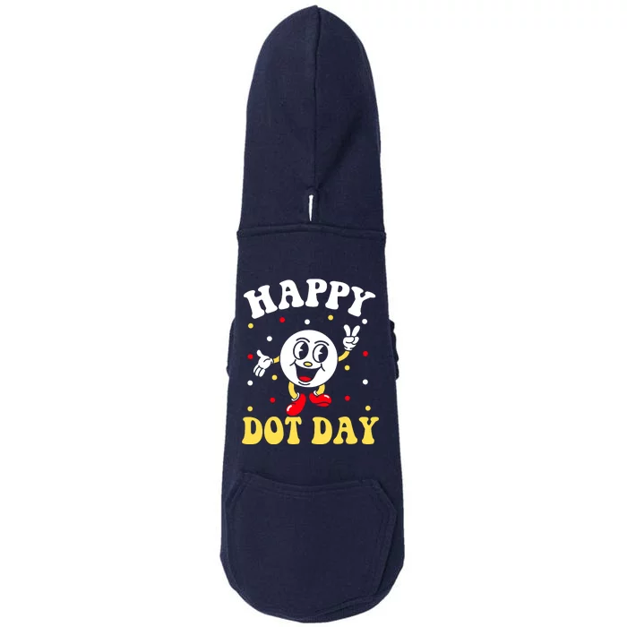 Happy International Dot Day Polka Dot Doggie 3-End Fleece Hoodie