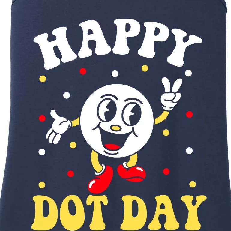 Happy International Dot Day Polka Dot Ladies Essential Tank