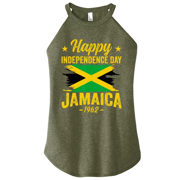 Happy Independence Day Jamaica 1962 Proud Jamaican Women’s Perfect Tri Rocker Tank