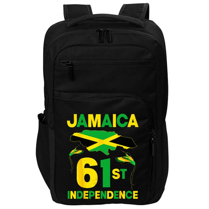 Happy Independence Day Jamaica 1962 Proud Jamaican Impact Tech Backpack