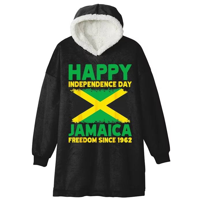 Happy Independence Day Jamaica 1962 Proud Jamaican Hooded Wearable Blanket