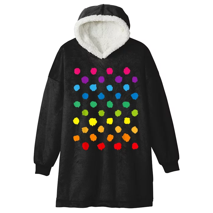 Happy International Dot Day Teacher Dots Hooded Wearable Blanket