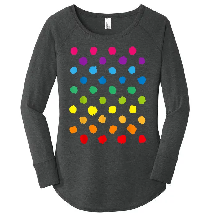 Happy International Dot Day Teacher Dots Women's Perfect Tri Tunic Long Sleeve Shirt