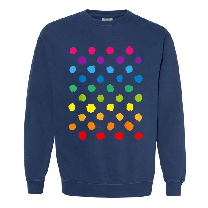 Happy International Dot Day Teacher Dots Garment-Dyed Sweatshirt