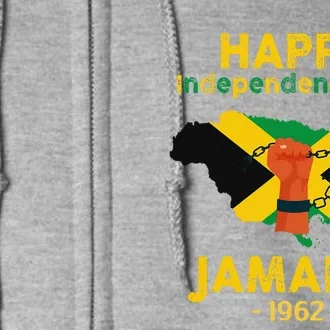 Happy Independence Day Jamaica 1962 Full Zip Hoodie