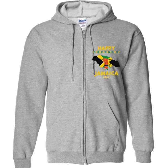 Happy Independence Day Jamaica 1962 Full Zip Hoodie