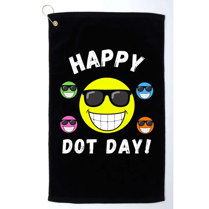 Happy International Dot Day 2024 Make Your Mark Cute Dot Platinum Collection Golf Towel