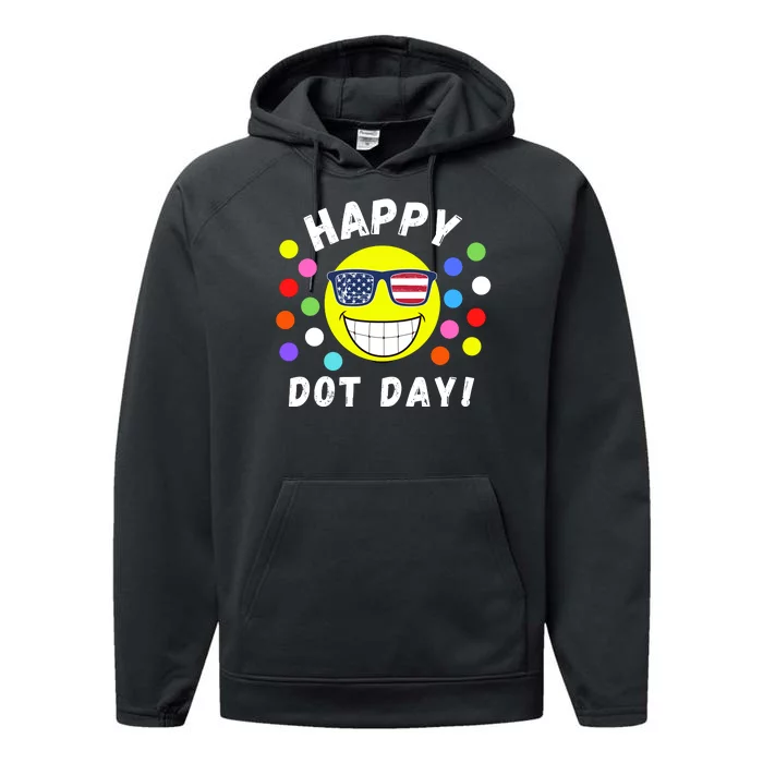 Happy International Dot Day 2024 Cute Dot Make Your Mark Performance Fleece Hoodie